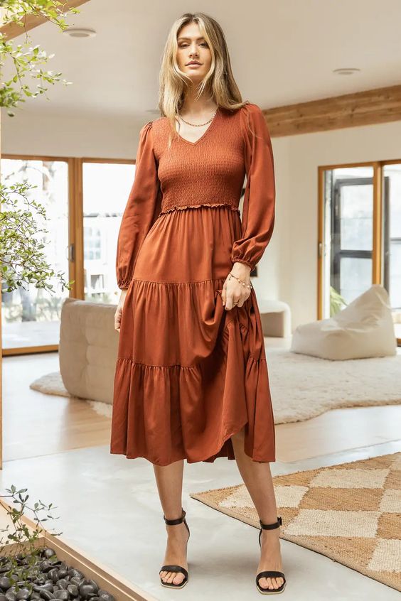 Midi Fall Dresses for Women 25 Ideas: The Perfect Seasonal Style