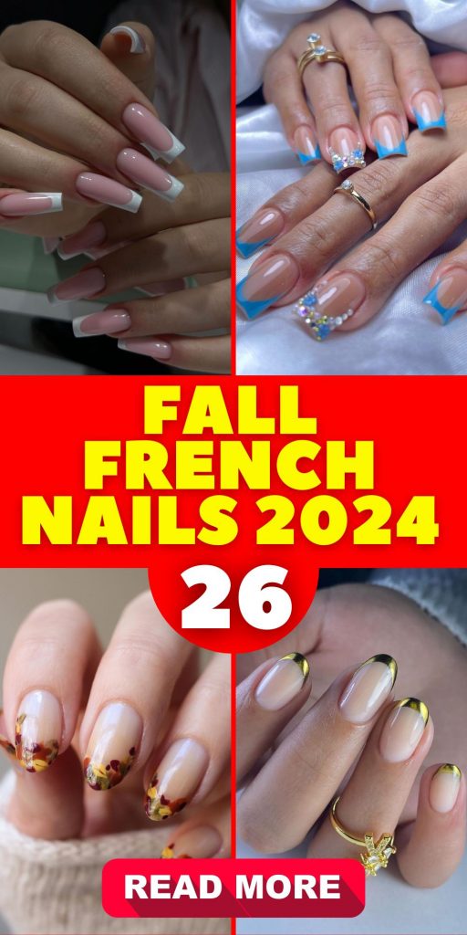 Fall French Nails 2024: Trendy Designs and 26 Ideas