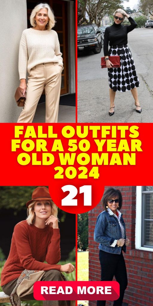 Fall Outfits for 50 Year Old Women 2024: Trendy and Stylish 21 Ideas