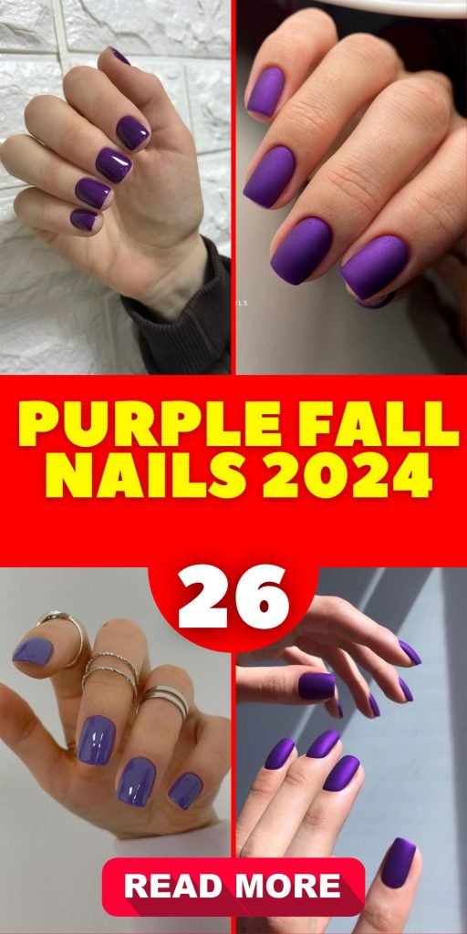 Purple Fall Nails 2024 26 Ideas: The Hottest Trends and Designs