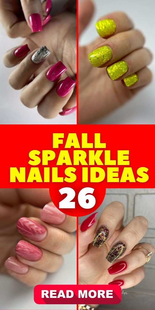 Fall Sparkle Nails 26 Ideas: Trendy Designs for the Season