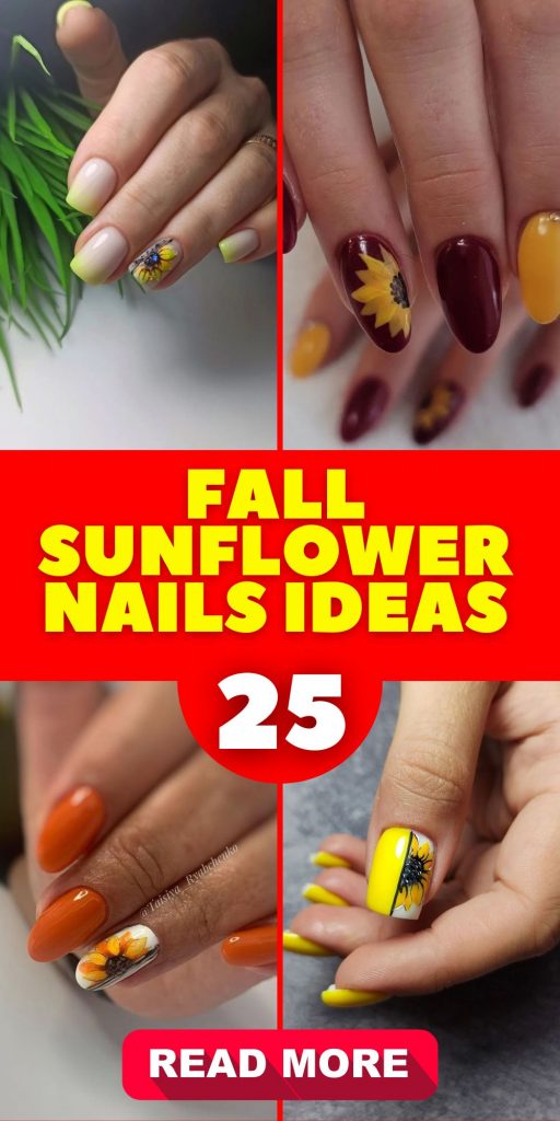 Fall Sunflower Nails: Your Ultimate Guide to Seasonal Manicure 25 Ideas