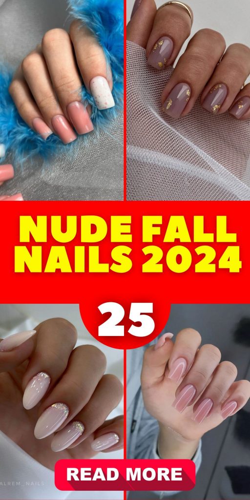 Nude Fall Nails 2024 25 Ideas: Chic and Timeless Manicure Trends