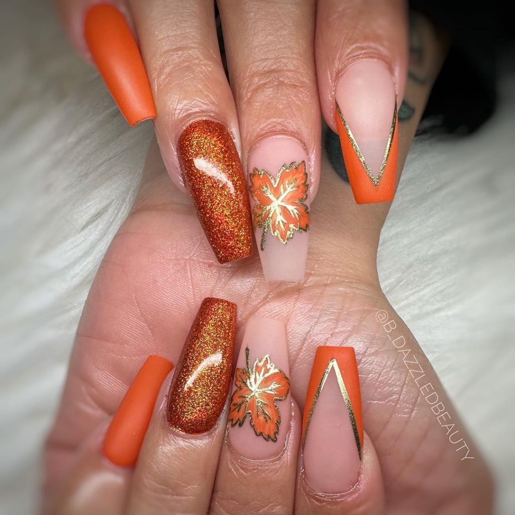 Fall Sparkle Nails 26 Ideas: Trendy Designs for the Season