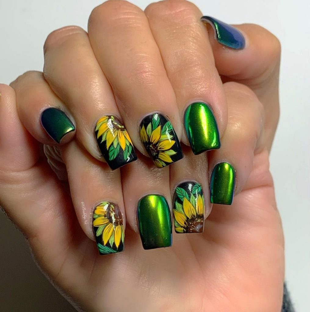 Fall Sunflower Nails: Your Ultimate Guide to Seasonal Manicure 25 Ideas