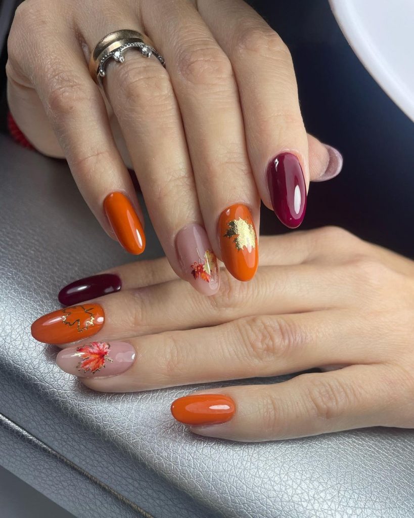 Fall Burnt Orange Nail Designs 26 Ideas: A Seasonal Delight