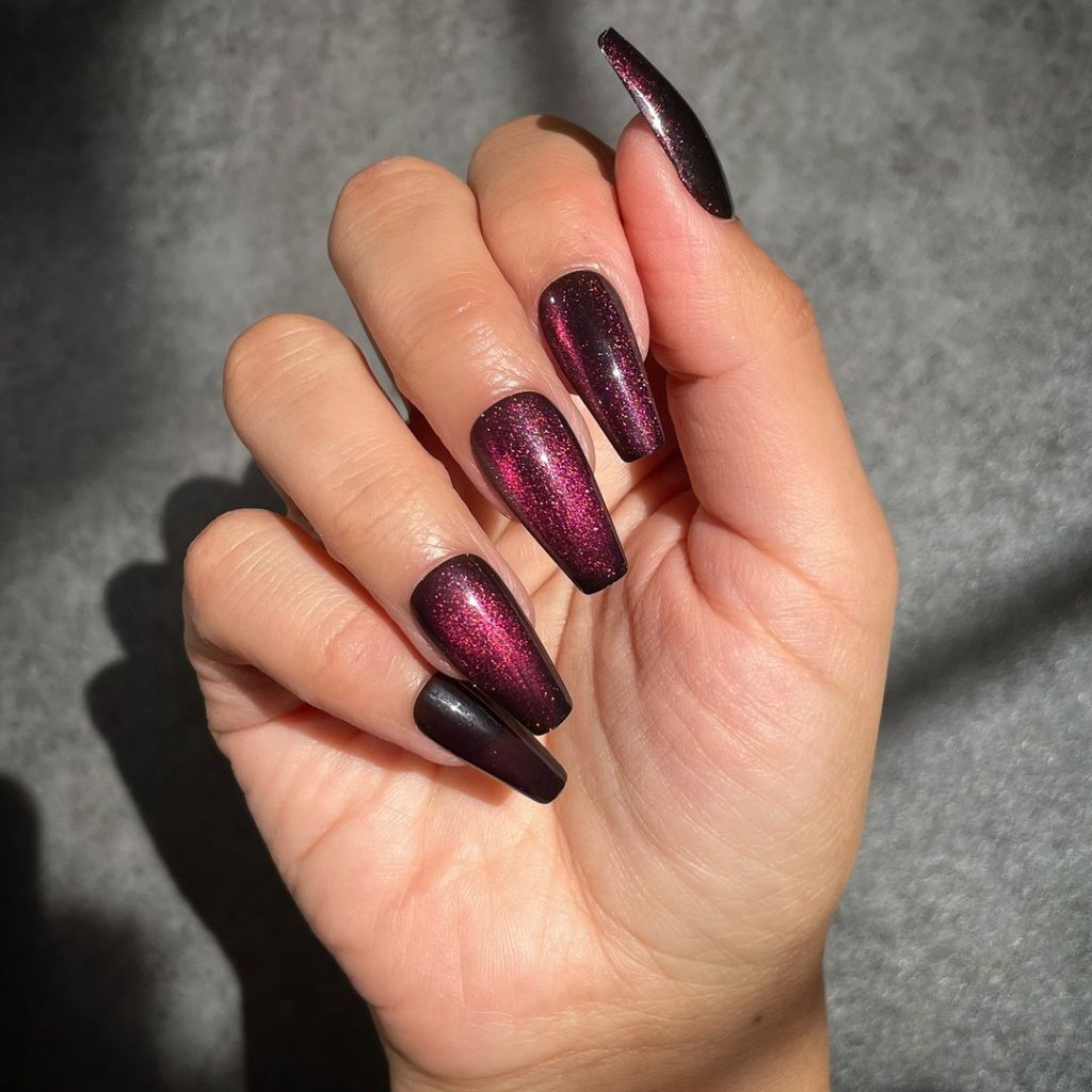 Fall Cat Eye Nails 25 Ideas: Captivating Designs