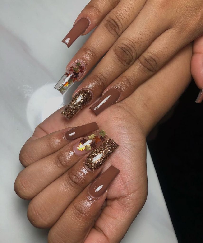 Fall Sparkle Nails 26 Ideas: Trendy Designs for the Season