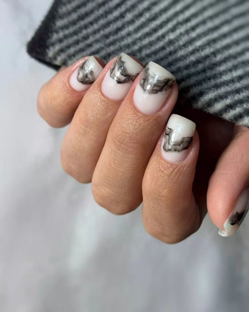 White Fall Nails 26 Ideas: Embrace the Elegance