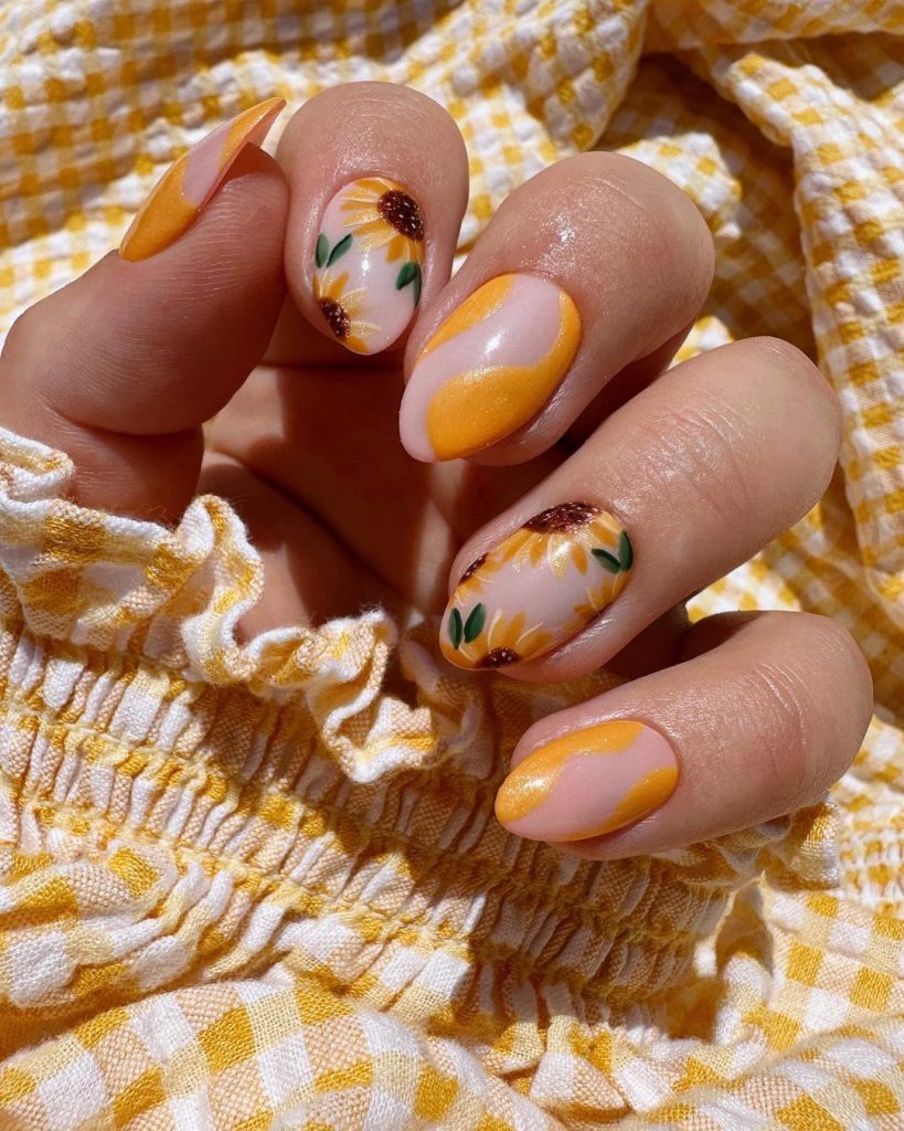 Fall Sunflower Nails: Your Ultimate Guide to Seasonal Manicure 25 Ideas