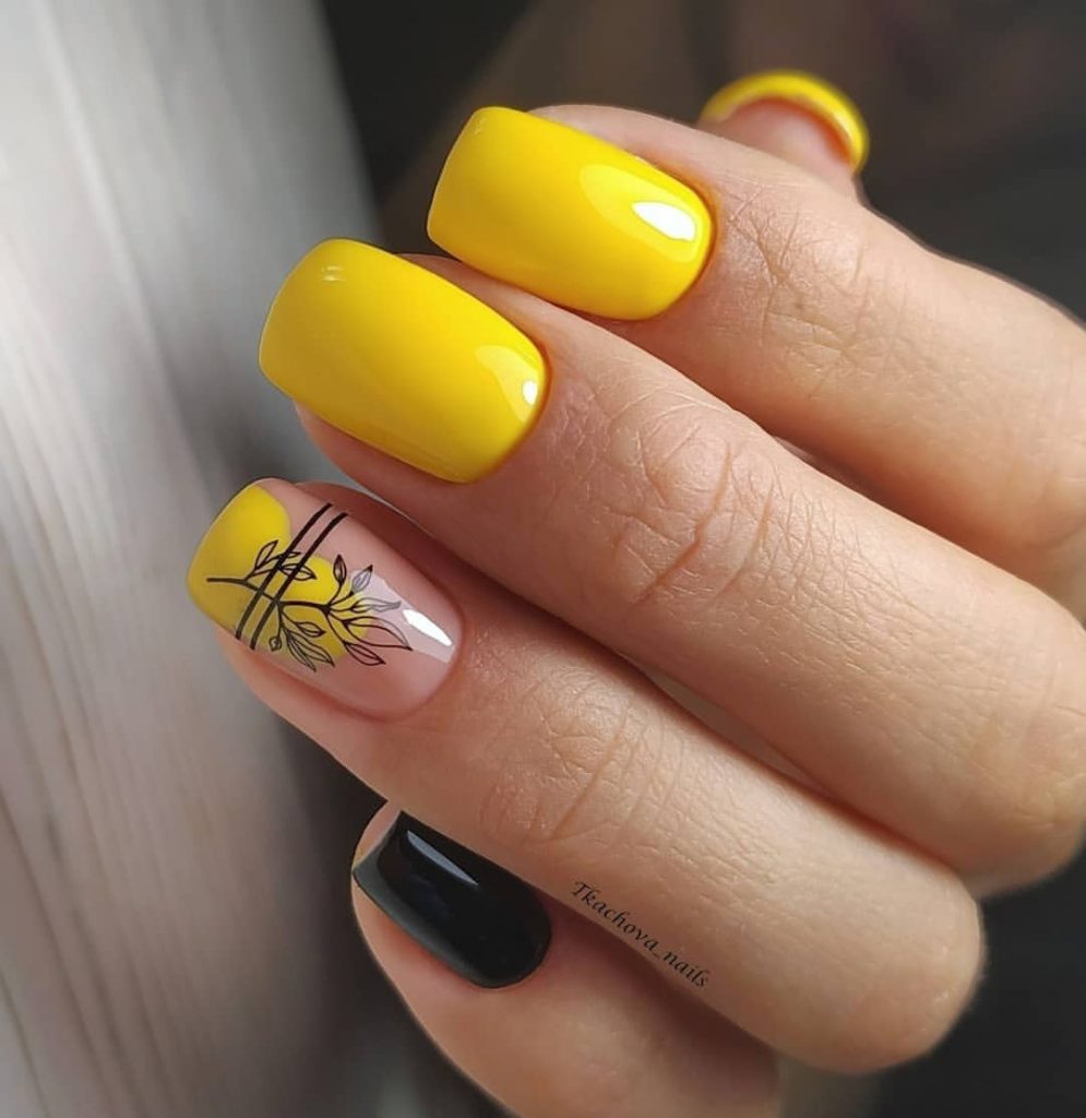 Yellow Fall Nails 27 Ideas: Embrace the Season with Vibrant Hues