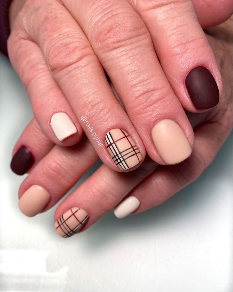 Fall Plaid Nails 2024 23 Ideas: A Trendy Guide to Chic Nail Designs