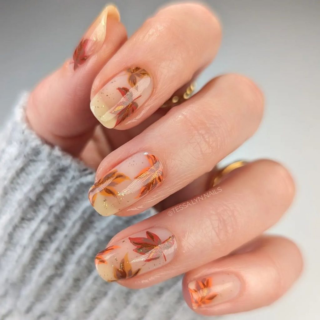 Fall Leaf Nail Art 25 Ideas: Embrace the Season with Stunning Designs