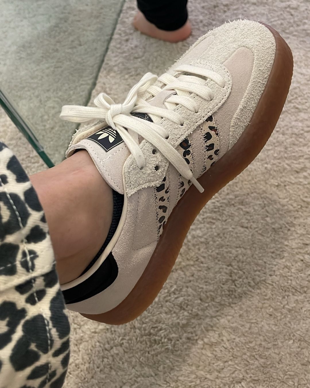 2024 Autumn Leopard Print Women's Chunky Vintage Casual Sports Sneakers, Retro Am | ChicGrl