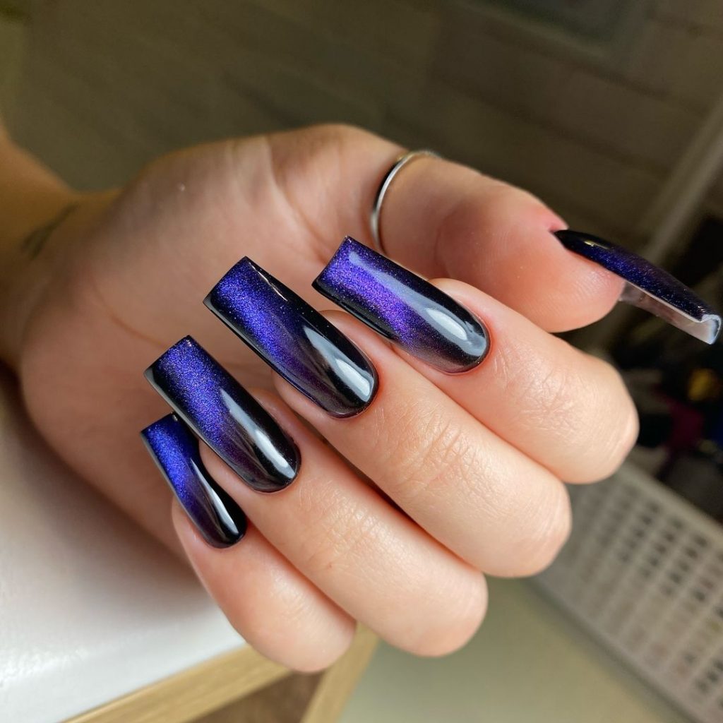 Fall Cat Eye Nails 25 Ideas: Captivating Designs