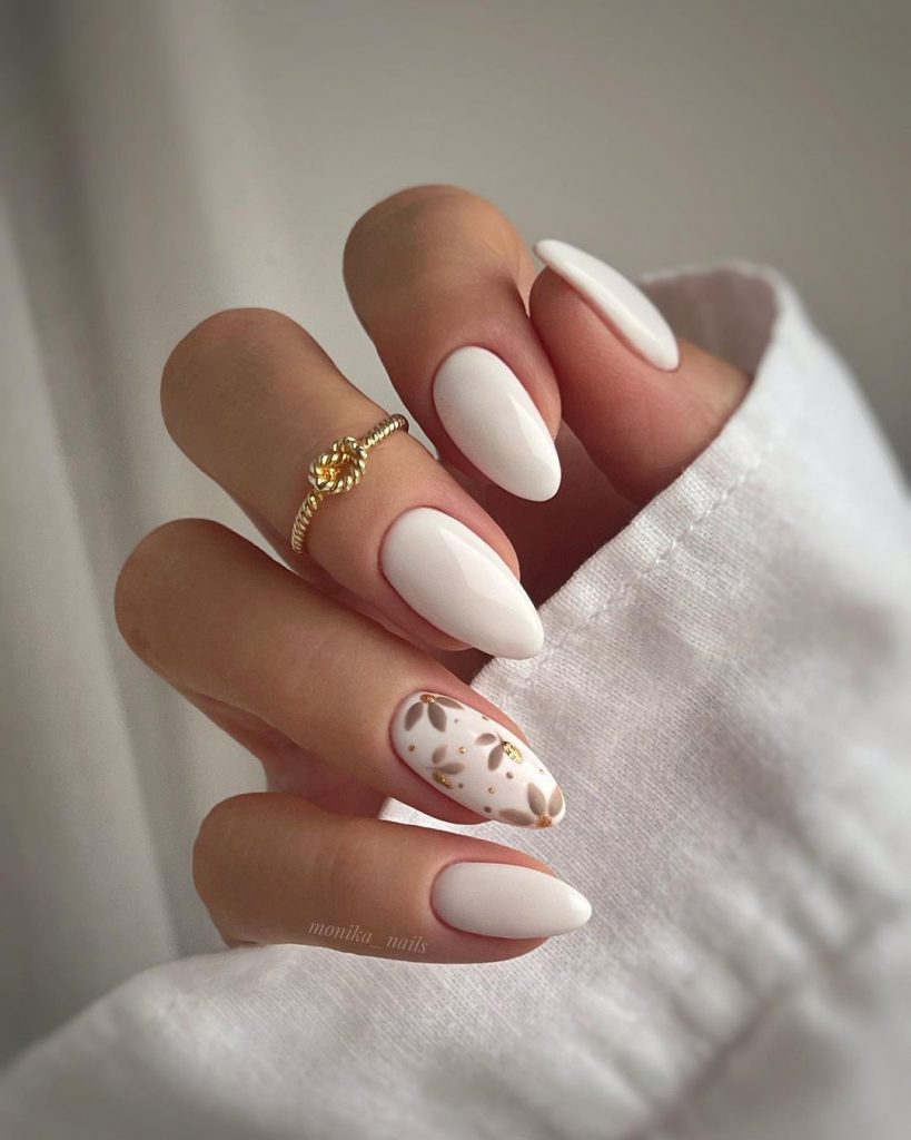 White Fall Nails 26 Ideas: Embrace the Elegance