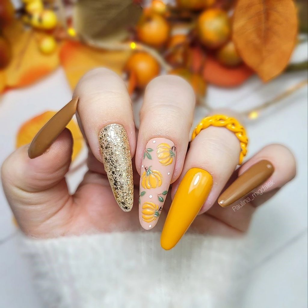 Fall Pumpkin Nails 27 Ideas: Stunning Designs for the Season
