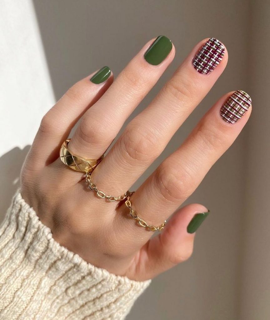 Fall Plaid Nails 2024 23 Ideas: A Trendy Guide to Chic Nail Designs