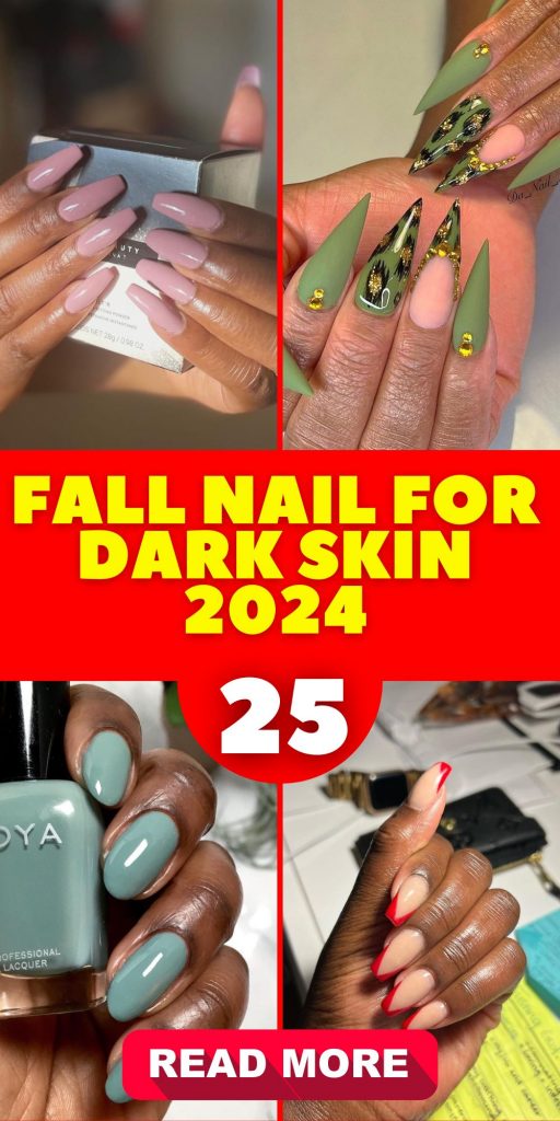 Fall Nail Trends for Dark Skin 2024: Elevate Your Autumn Look 25 Ideas