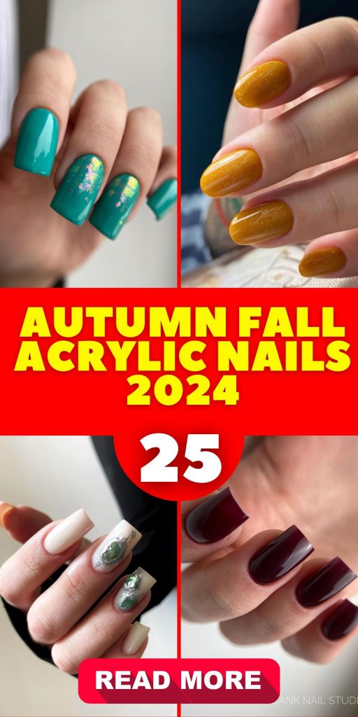 Autumn Fall Acrylic Nails 2024: Trendy and Classy Design 25 Ideas