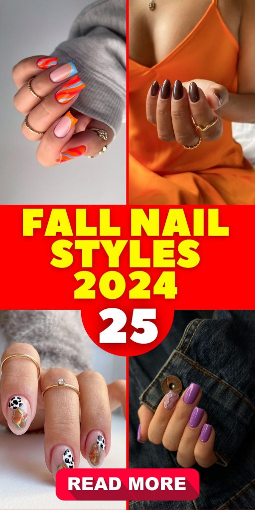 Trendy Fall Nail Styles 2024 25 Ideas: Must-Have Designs and Colors for the Season