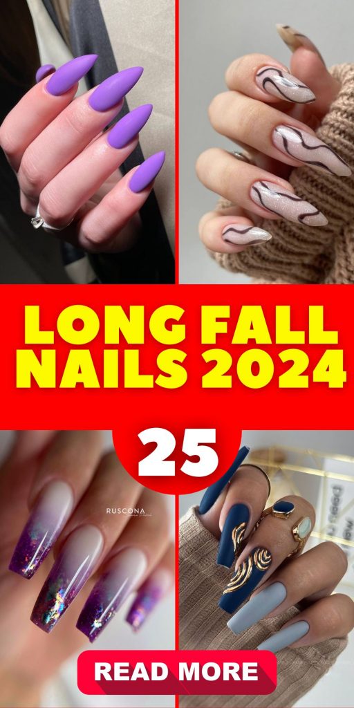 Long Fall Nails 2024: Trendy Designs and Creative 25 Ideas