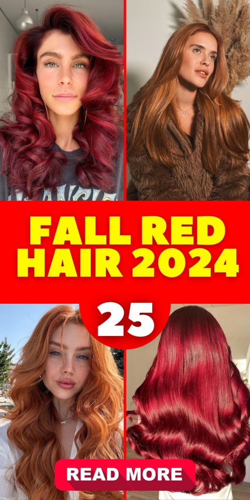 Fall Red Hair 2024 25 Ideas: Embracing Autumn's Fiery Hues