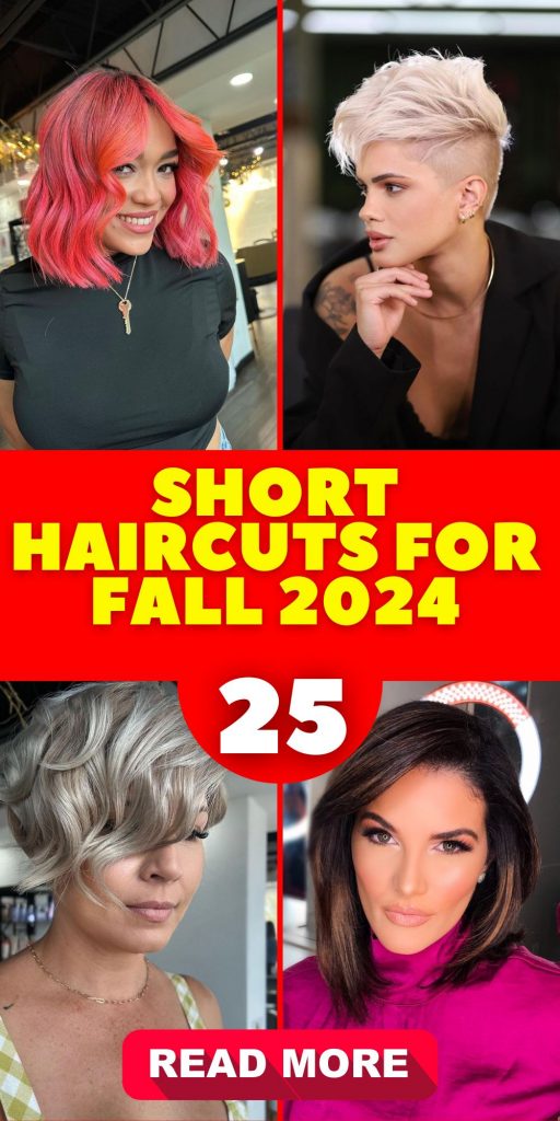 Short Haircuts for Fall 2024 25 Ideas: Trendy and Chic Styles to Try This Season