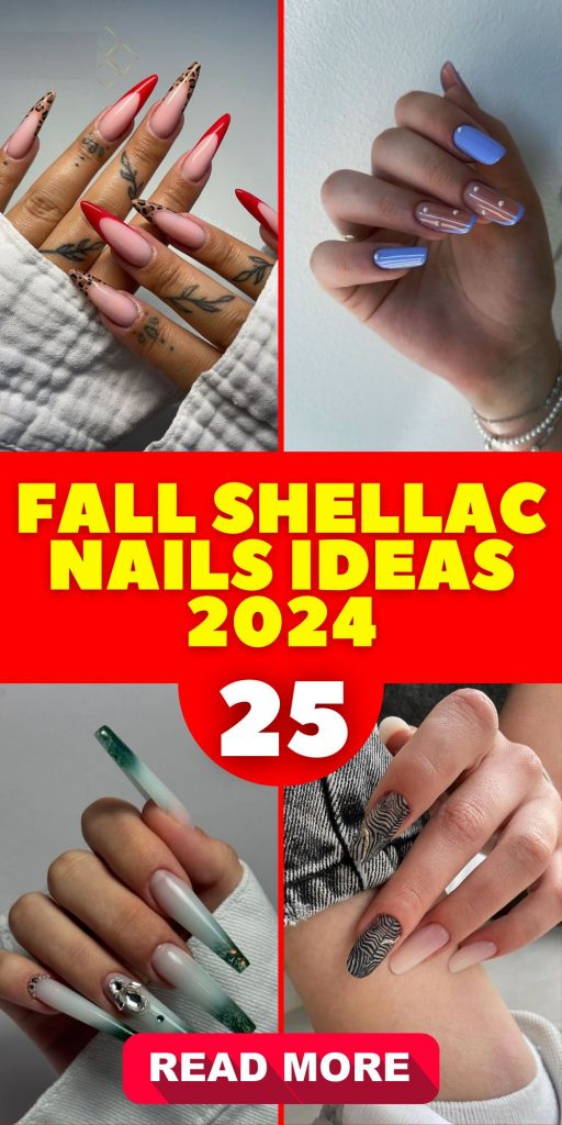 Stunning Fall Shellac Nails 2024: Top Trends and 25 Ideas for a Perfect Autumn Manicure