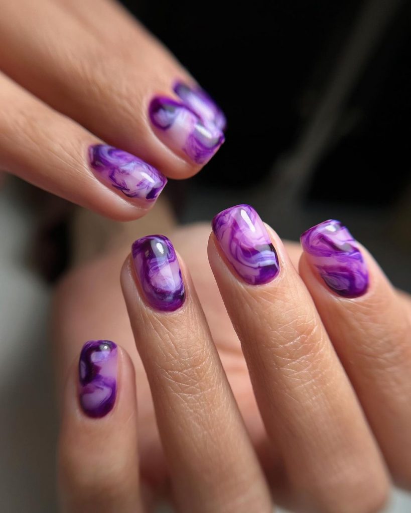 Fall Marble Nails 2024: Trendy Designs and Inspiration for the Season 24 Ideas