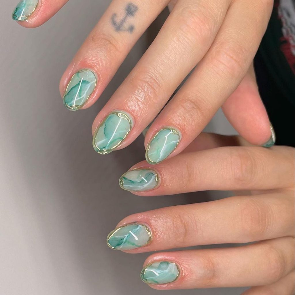 Fall Marble Nails 2024: Trendy Designs and Inspiration for the Season 24 Ideas