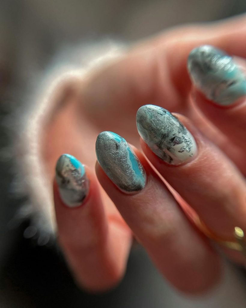 Fall Marble Nails 2024: Trendy Designs and Inspiration for the Season 24 Ideas