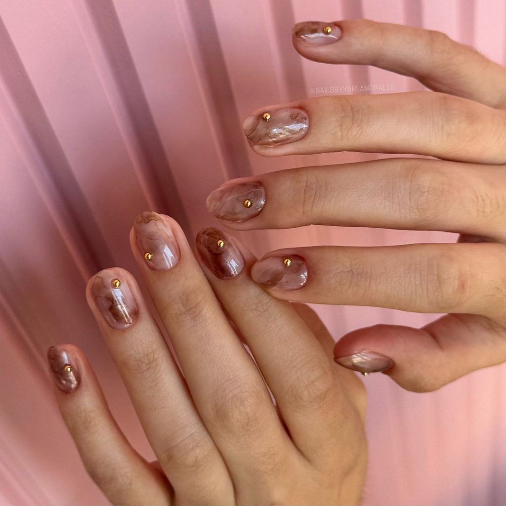 Fall Marble Nails 2024: Trendy Designs and Inspiration for the Season 24 Ideas