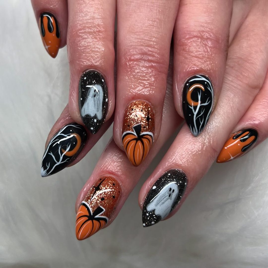 Fall Halloween Nails 2024 22 Ideas: The Ultimate Guide to Spooky and ...