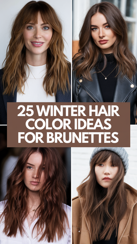 Winter Hair Color 25 Ideas for Brunettes: Top Trends for a Stunning Look