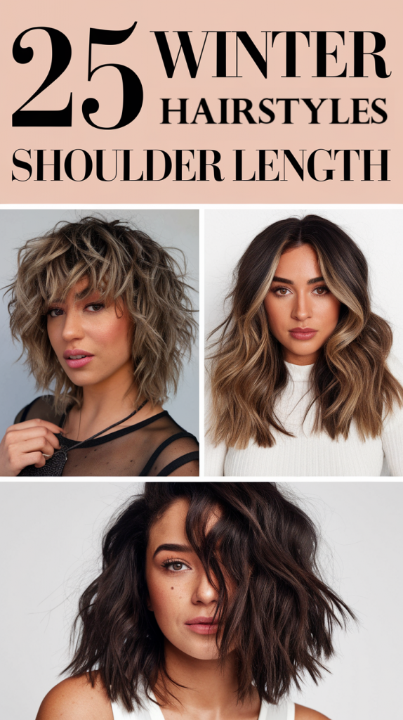 Effortless Winter Elegance: Shoulder-Length Hairstyles to Embrace the Season 25 Ideas