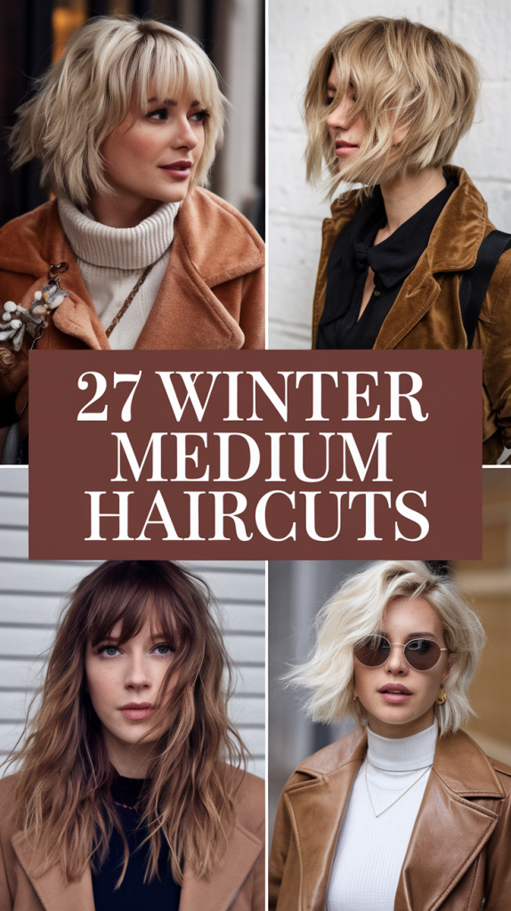 Winter Medium Haircuts for 2024 27 Ideas: Stylish and Practical Looks for the Season