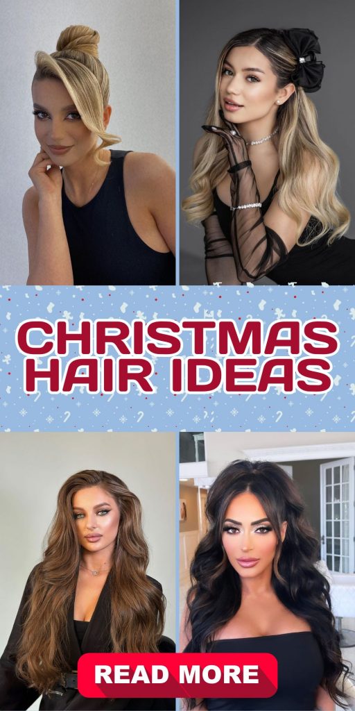 Christmas Hair 24 Ideas: Festive and Creative Styles