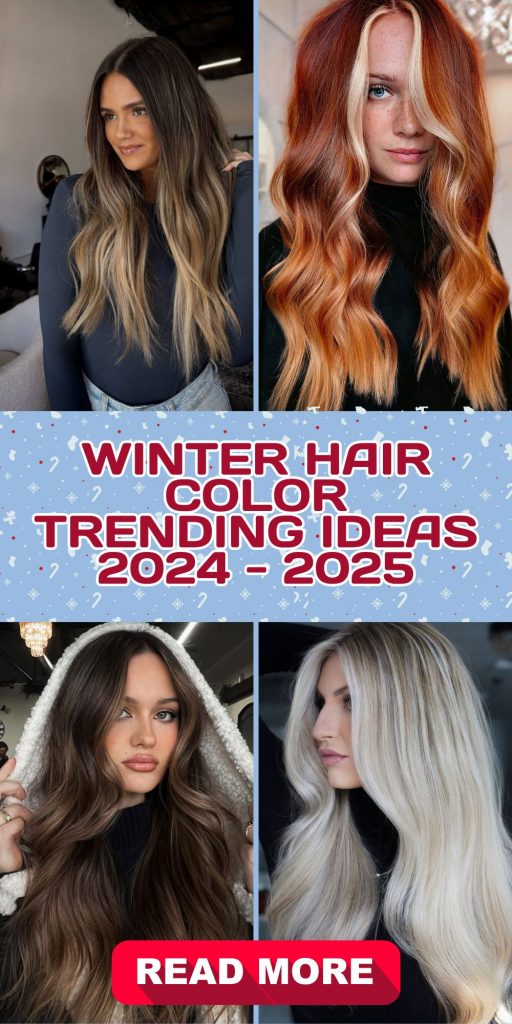 Winter Hair Color - Trending 24 Ideas 2024 - 2025