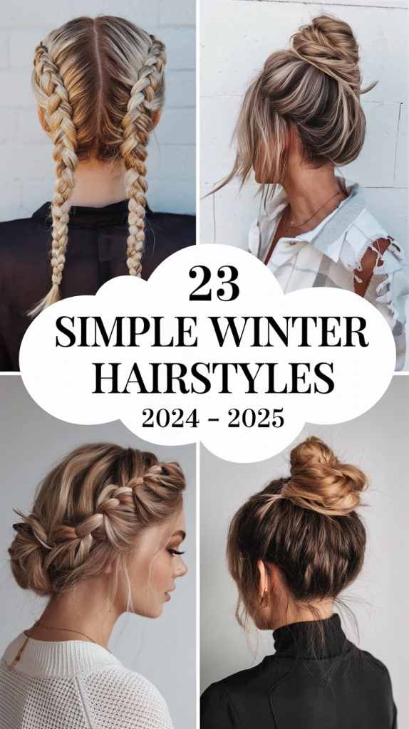 Simple Winter Hairstyles 2024 - 2025: Trendy and Easy Looks for Every Occasion 23 Ideas