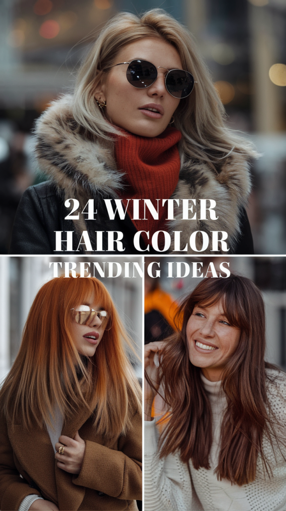 Winter Hair Color - Trending 24 Ideas 2024 - 2025