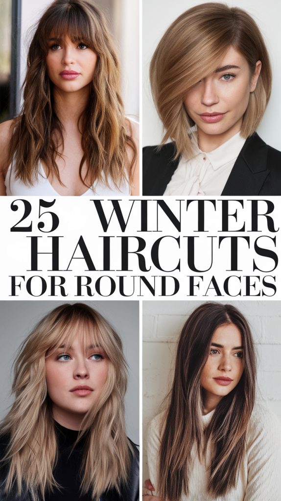 The Perfect Winter Haircuts for Round Faces 25 Ideas: A Guide to Stylish Looks