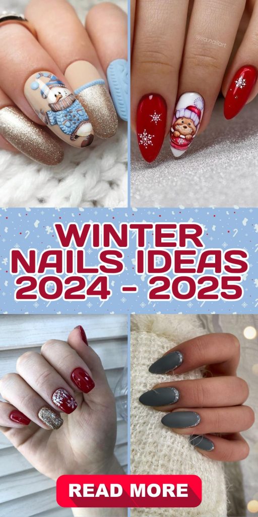 Winter Nails 22 Ideas 2024 - 2025: Top Trends and Designs for a Stylish Winter Manicure