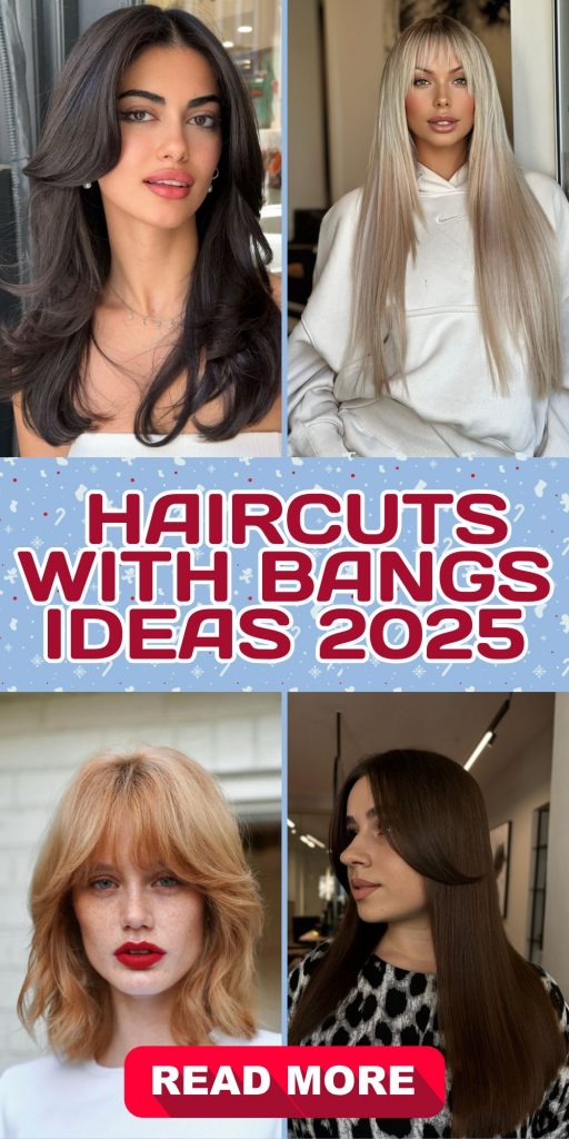 Haircuts with Bangs for 2025: Stylish 21 Ideas for Every Hair Length and Type