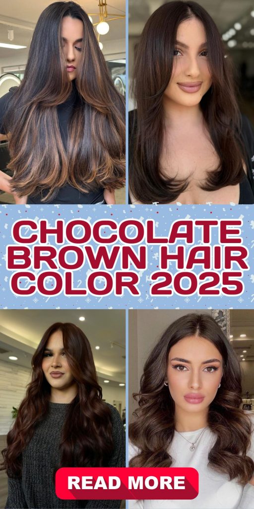 The Rich Appeal of Chocolate Brown Hair 22 Ideas: A Look into 2025 Trends