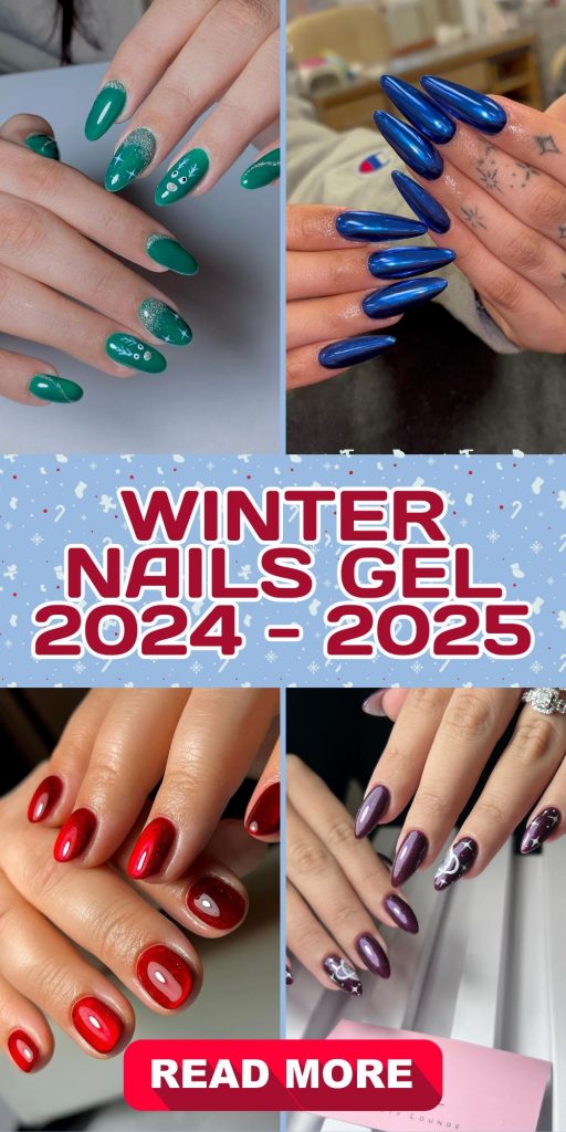 Winter Nails Gel 2024 - 2025: Chic and Trendy Designs for the Season