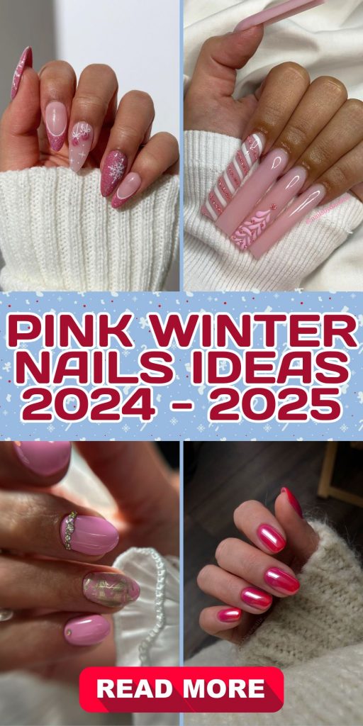 Pink Winter Nails 2024 - 2025: Trending Designs You’ll Love This Season 25 Ideas