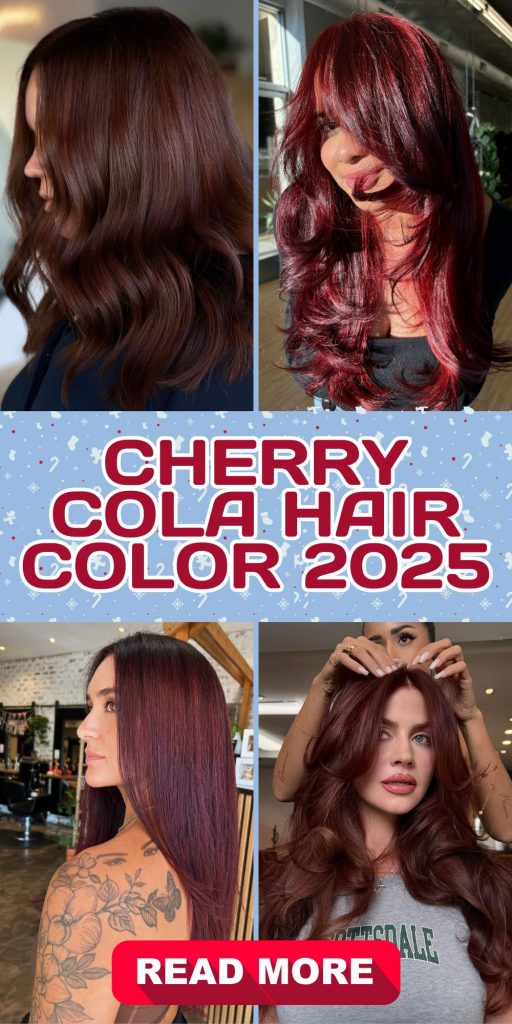 Cherry Cola Hair Color 2025 25 Ideas: A Bold and Rich Statement for Every Skin Tone