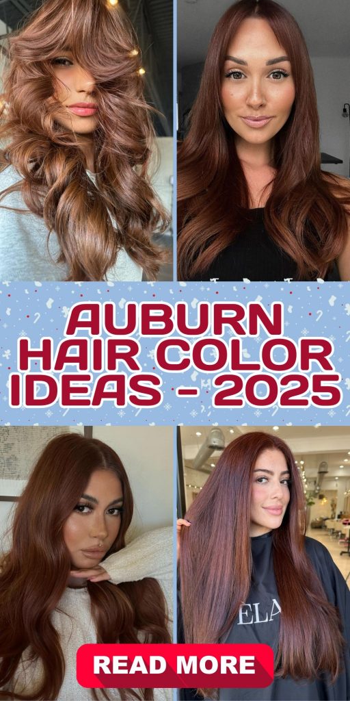 Auburn Hair Color 23 Ideas - 2025: Top Trends and Stunning Shades for Every Style