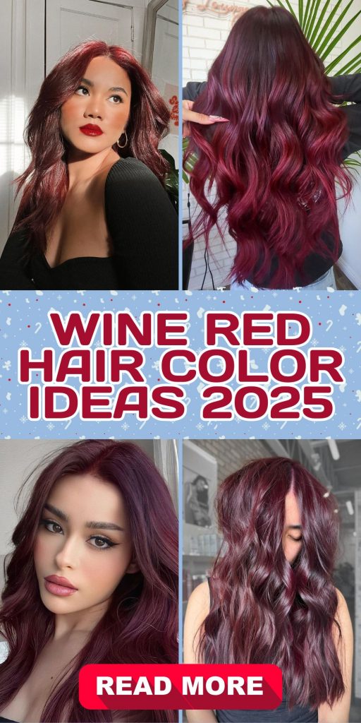 Wine Red Hair Color 22 Ideas 2025